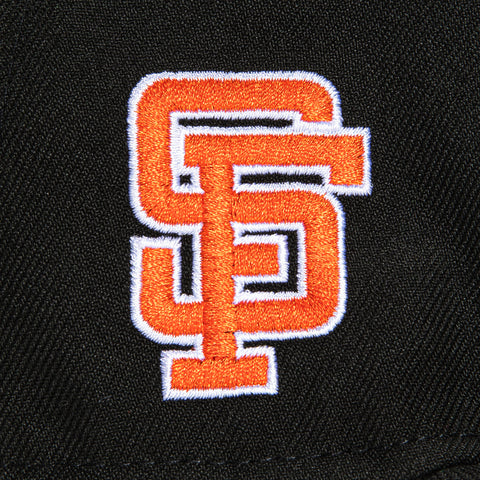 New Era 59Fifty San Francisco Giants Logo Patch Script Hat - Black