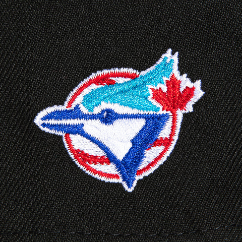 New Era 59Fifty Toronto Blue Jays Logo Patch Script Hat - Black