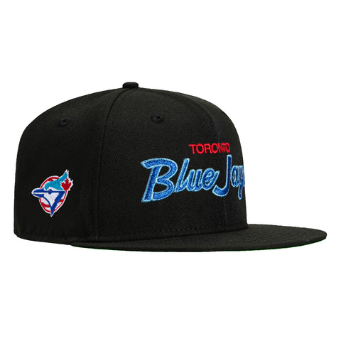 New Era 59Fifty Toronto Blue Jays Logo Patch Script Hat - Black