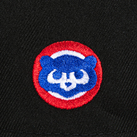 New Era 59Fifty Chicago Cubs Logo Patch Script Hat - Black