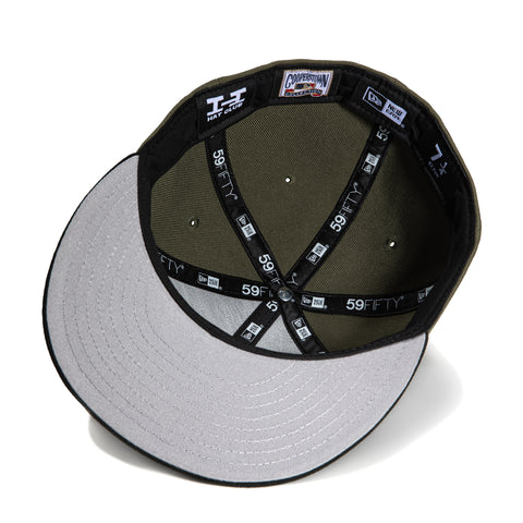 New Era 59Fifty Arizona Diamondbacks 2001 World Series Patch A Swatch Fill Hat - Olive, Black