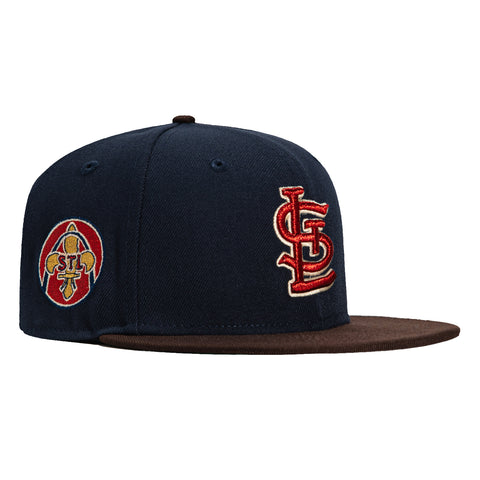 New Era 59Fifty St Louis Cardinals City Connect Patch Alternate Hat - Navy, Brown