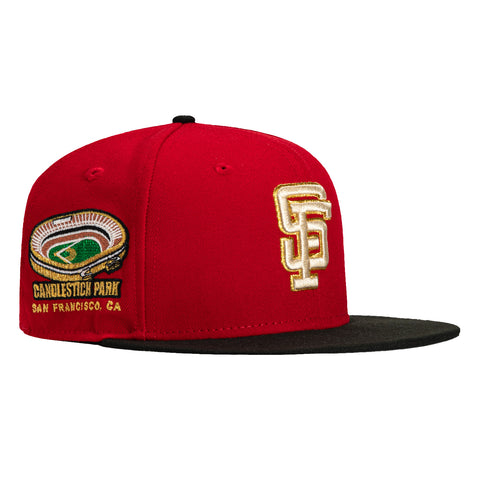 New Era 59Fifty San Francisco Giants Candlestick Park Patch Hat - Red, Black