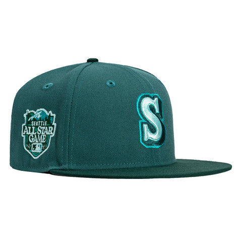 New Era 59Fifty Horror Pack Seattle Mariners 2023 All Star Game Patch Hat - Teal, Green