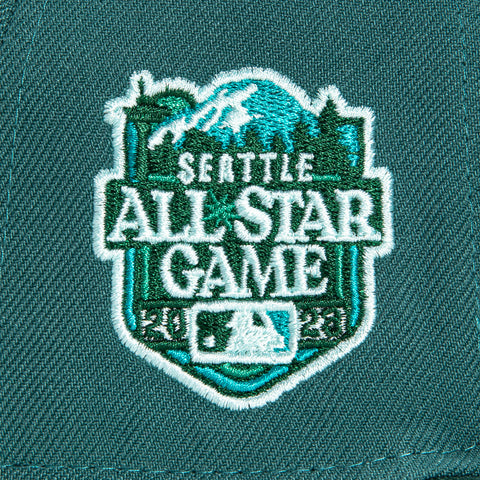 New Era 59Fifty Horror Pack Seattle Mariners 2023 All Star Game Patch Hat - Teal, Green