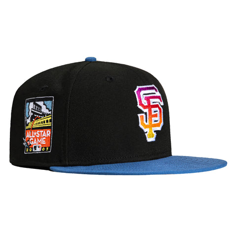 New Era 59Fifty Level Up Pack San Francisco Giants 2007 All Star Game Patch Hat - Black, Indigo