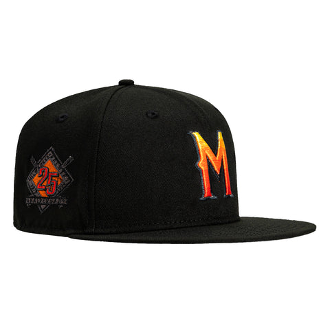 New Era 59Fifty Level Up Pack Milwaukee Brewers 25th Anniversary Patch Hat - Black, Red, Orange