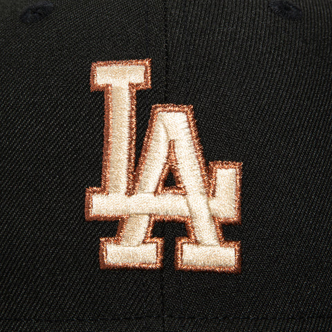 New Era 59Fifty Los Angeles Dodgers 1988 World Series Patch Hat - Black, Brown