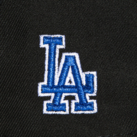 New Era 59Fifty Los Angeles Dodgers Logo Patch Script Hat - Black