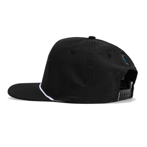 Eastside Golf Vintage Script Rope Snapback Hat - Black