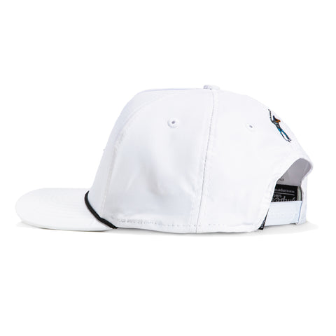 Eastside Golf Vintage Script Rope Snapback Hat - White