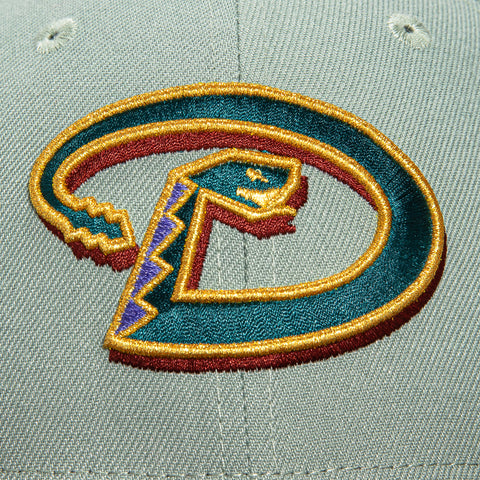 New Era 59Fifty Arizona Diamondbacks Inaugural Patch D Hat - Everest Green, Brown, Green, Metallic Gold