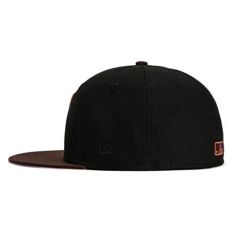 New Era 59Fifty Arizona Diamondbacks 25th Anniversary Patch Upside Down A Swatch Fill Hat - Black, Brown