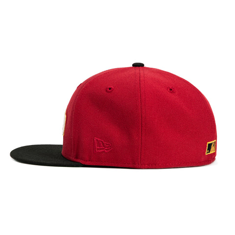 New Era 59Fifty San Francisco Giants Candlestick Park Patch Word Hat - Cardinal, Black, Metallic Gold