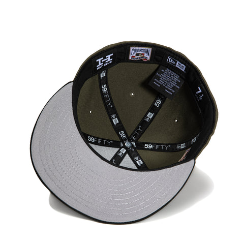 New Era 59Fifty Arizona Diamondbacks Inaugural Patch Upside Down Hat - Olive, Black, Purple