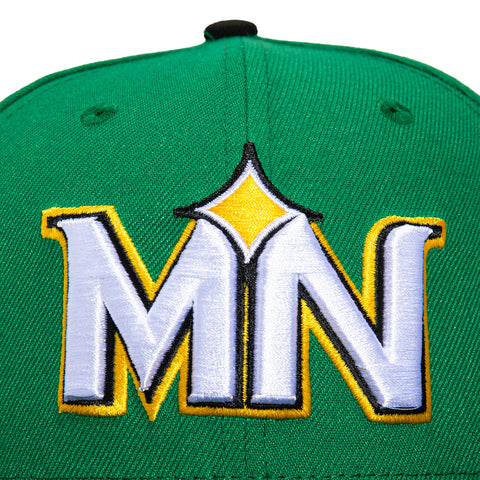 New Era 59Fifty Minnesota Twins City Connect Patch MN Hat - Kelly, Black