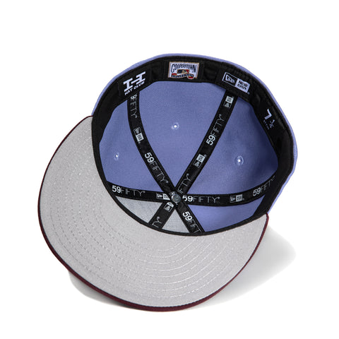 New Era 59Fifty Arizona Diamondbacks 25th Anniversary Patch Upside Down Hat - Lavender, Maroon