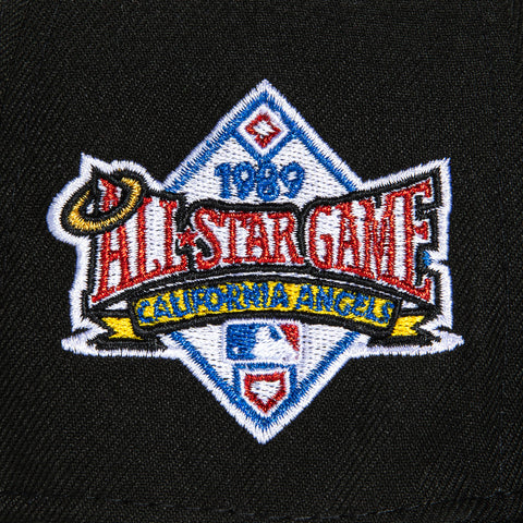 New Era 59Fifty Seattle Mariners 1989 All Star Game Patch Gradient Hat - Black, Light Orange, Green