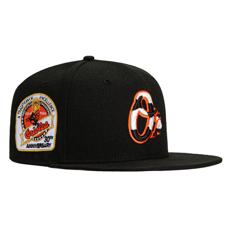 New Era 59Fifty Baltimore Orioles 30th Anniversary Champions Patch Cow Hat - Black