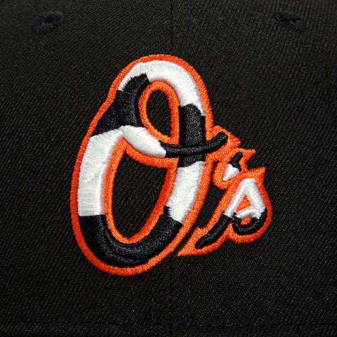 New Era 59Fifty Baltimore Orioles 30th Anniversary Champions Patch Cow Hat - Black