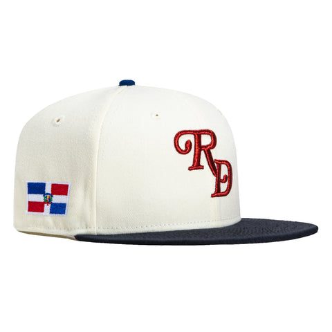 New Era 59Fifty Dominican Republic Flag Patch RD Hat - White, Navy, Red