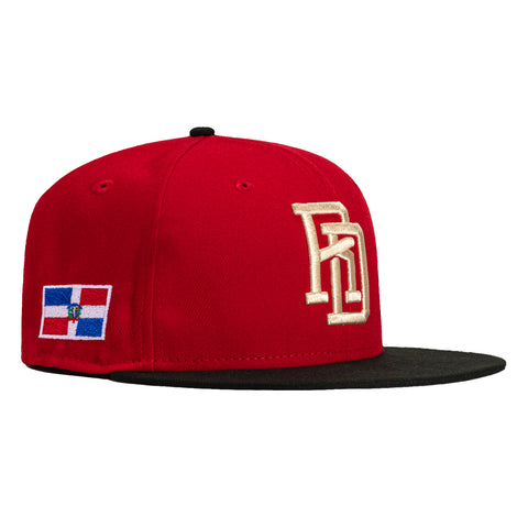 New Era 59Fifty Dominican Republic Flag Patch RD Hat - Red, Black