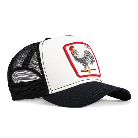 Goorin Bros The Cock Rooster Adjustable Trucker Hat - White, Black