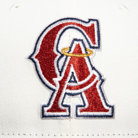 New Era 59Fifty Los Angeles Angels 35th Anniversary Patch Hat - White, Navy