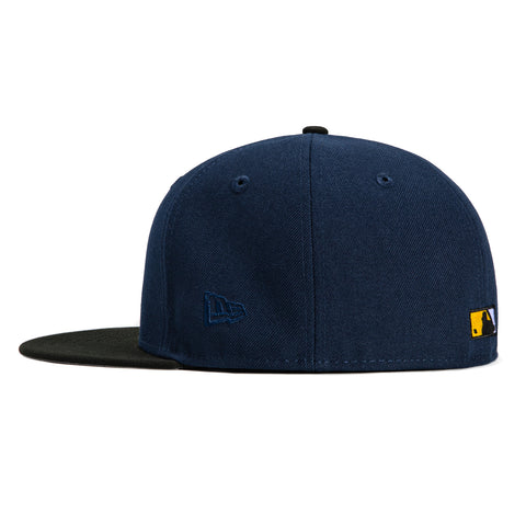 New Era 59Fifty Los Angeles Angels 60th Anniversary Patch Hat - Navy, Black, Gold