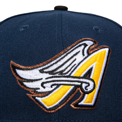 New Era 59Fifty Los Angeles Angels 60th Anniversary Patch Hat - Navy, Black, Gold