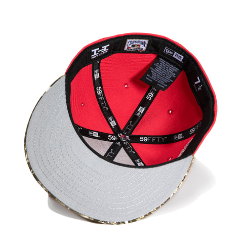 New Era 59Fifty Arizona Diamondbacks 25th Anniversary Patch Script Hat - Infrared, Realtree