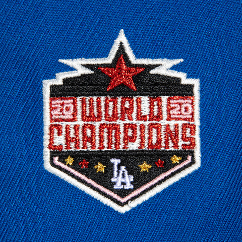 New Era 59Fifty Los Angeles Dodgers 2020 World Series Champions Patch D Hat - Royal, Brown