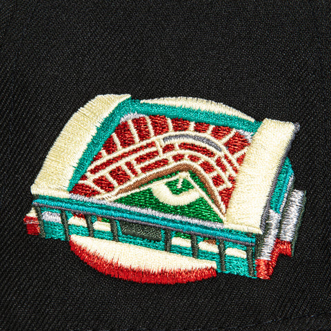 New Era 59Fifty Arizona Diamondbacks Chase Field Patch D Hat - Black, Red, Teal