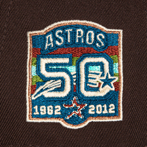 New Era 59Fifty Houston Astros 50th Anniversary Patch Hat - Brown, Graphite