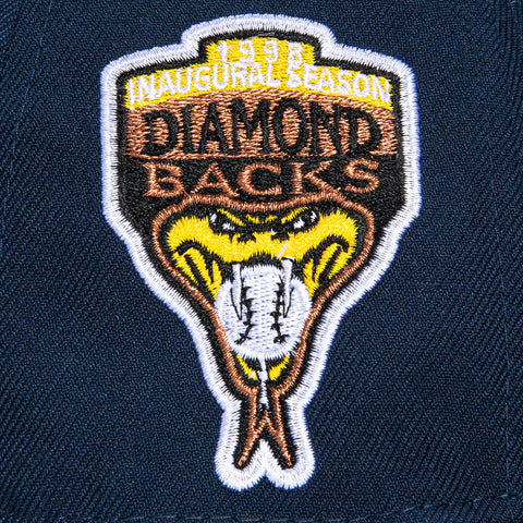 New Era 59Fifty Arizona Diamondbacks Inaugural Patch Upside Down Hat - Navy, Black, Gold