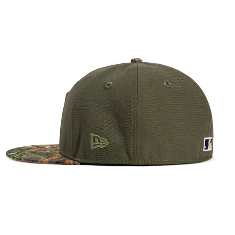 New Era 59Fifty Arizona Diamondbacks Inaugural Patch Upside Down Hat - Olive, Realtree