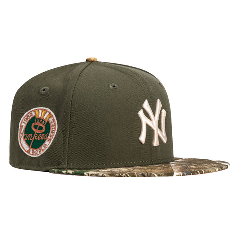 New Era 59Fifty New York Yankees 1962 World Series Patch Hat - Olive, Realtree