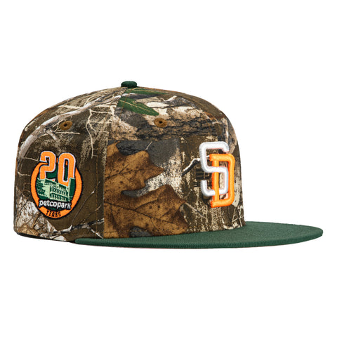 New Era 59Fifty San Diego Padres 20th Anniversary Stadium Patch Hat - Realtree, Green