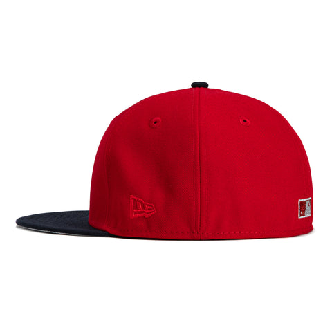 New Era 59Fifty Roll Out Pack Baltimore Orioles 30th Anniversary Champions Patch Alternate Hat - Red, Navy