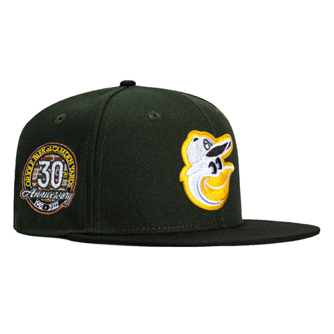 New Era 59Fifty Baltimore Orioles 30th Anniversary Stadium Patch Hat - Green, Black, Gold