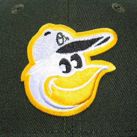 New Era 59Fifty Baltimore Orioles 30th Anniversary Stadium Patch Hat - Green, Black, Gold