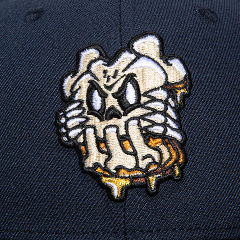 New Era 59Fifty PBJ Bones Mask Hat Club Logo Patch Hat - Navy