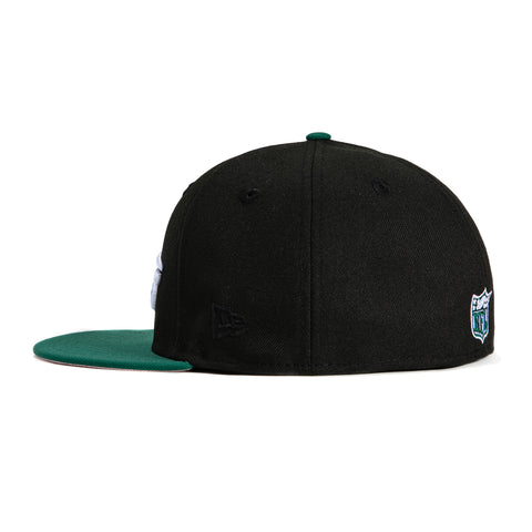 New Era 59Fifty New York Jets Logo Patch Hat - Black, Green