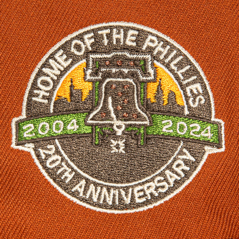 New Era 59Fifty Campfire Philadelphia Phillies 20th Anniversary Stadium Patch Alternate Hat - Burnt Orange