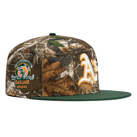 New Era 59Fifty Oakland Athletics 100th Anniversary Stadium Patch Hat - Realtree, Green