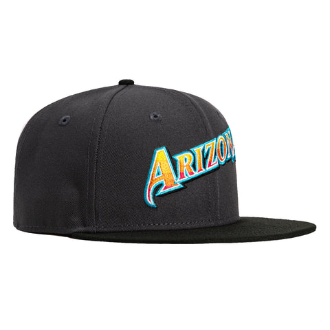 New Era 59Fifty Arizona Diamondbacks 1998 Word Gradient Hat - Graphite, Black