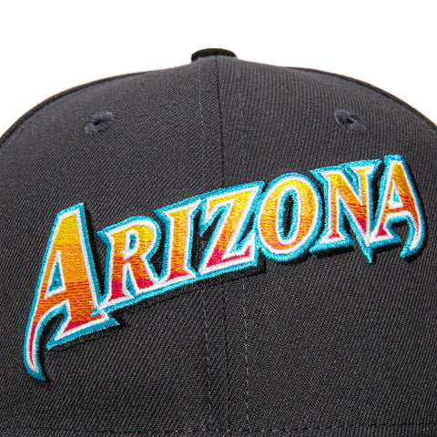 New Era 59Fifty Arizona Diamondbacks 1998 Word Gradient Hat - Graphite, Black