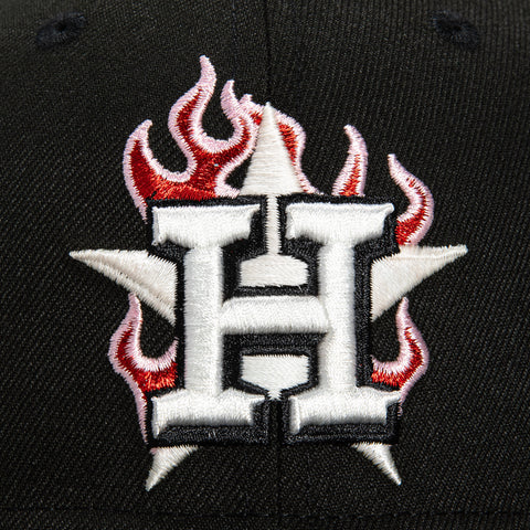 New Era 59Fifty Fire Pack Houston Astros 20th Anniversary Stadium Patch Hat - Black, Brown