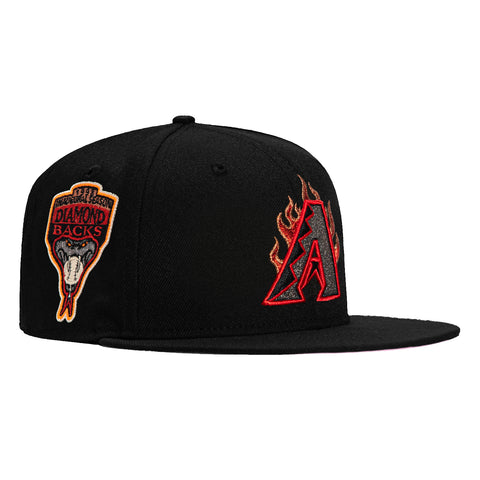 New Era 59Fifty Fire Pack Arizona Diamondbacks Inaugural Patch Hat - Black