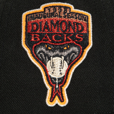 New Era 59Fifty Fire Pack Arizona Diamondbacks Inaugural Patch Hat - Black